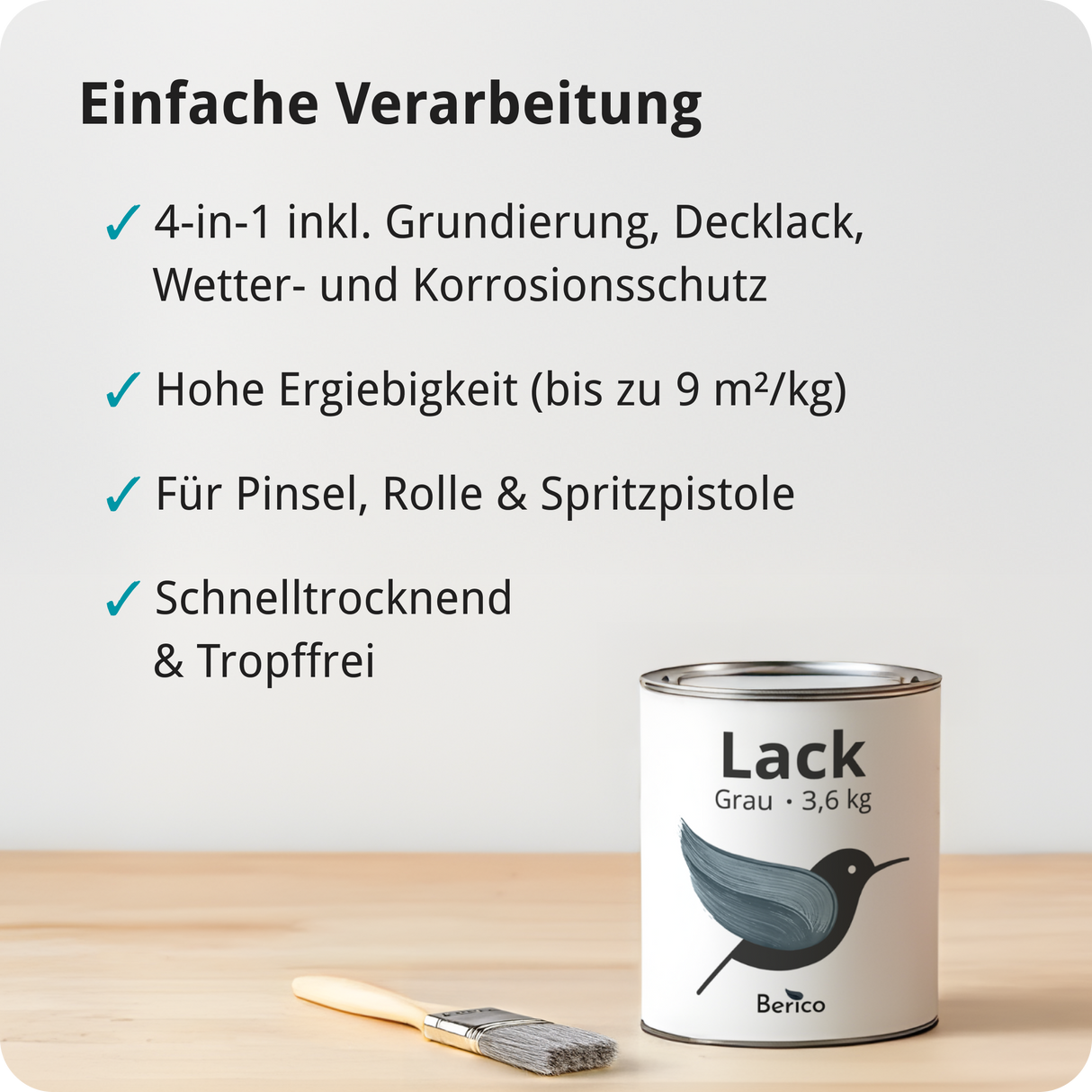 BERICO Acryllack: Der wasserbasierte Acryllack für dein Projekt