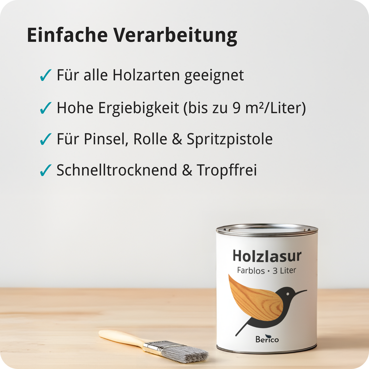 Berico Lasur - Der wetterfeste Holzschutz für Innen und Außen