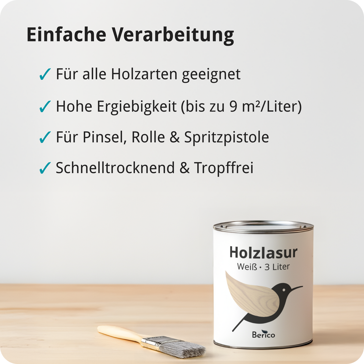 Berico Lasur - Der wetterfeste Holzschutz für Innen und Außen