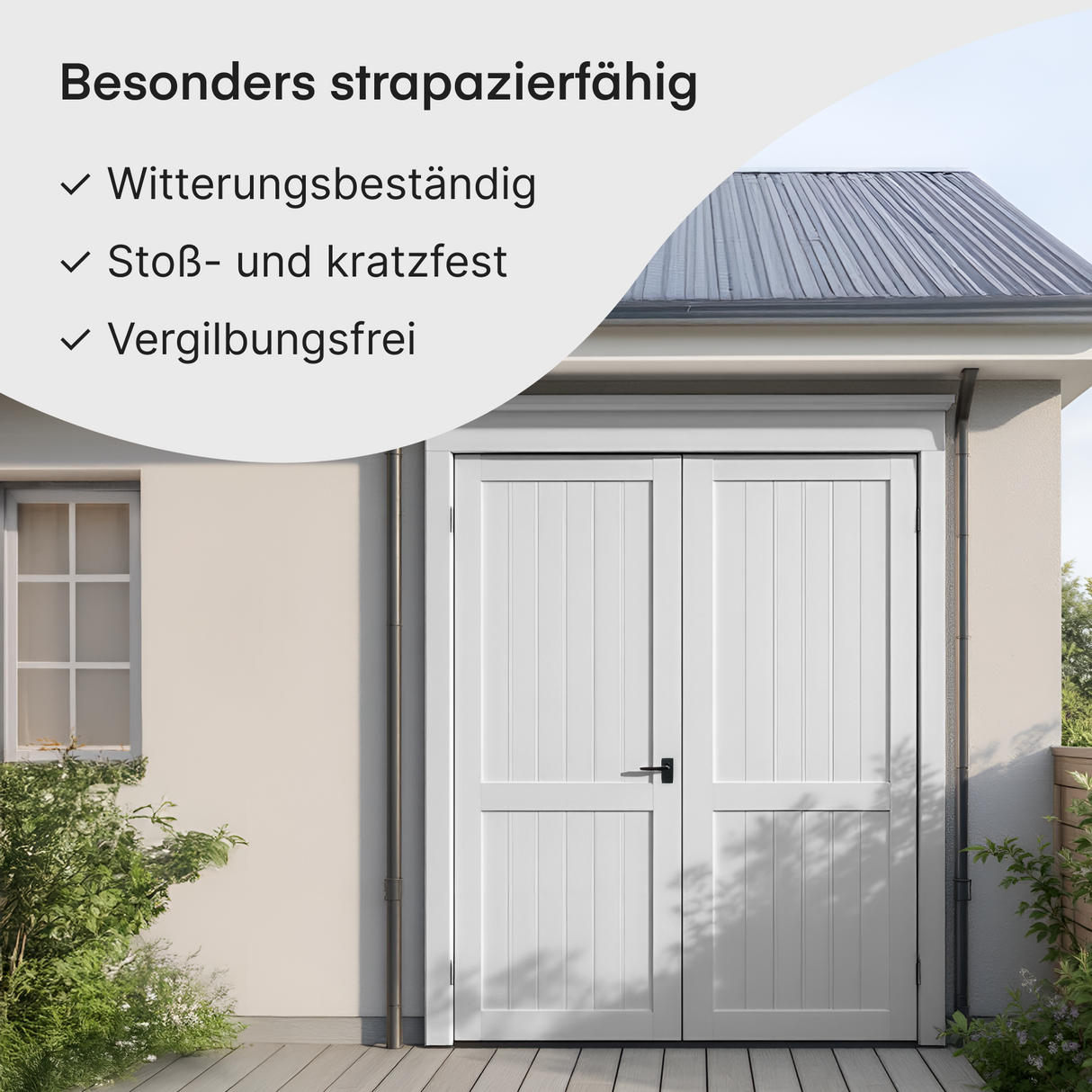 GRUNDMANN Holzfarbe & Wetterschutzfarbe: 4-in-1 Holzanstrich inkl. Grundierung