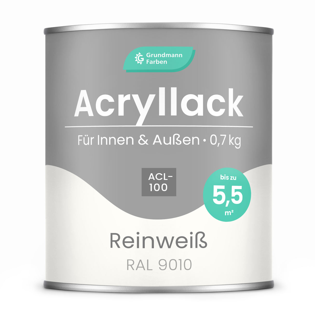 GRUNDMANN Acryllack: Premium 4-in-1 Lack, Buntlack und Möbelfarbe