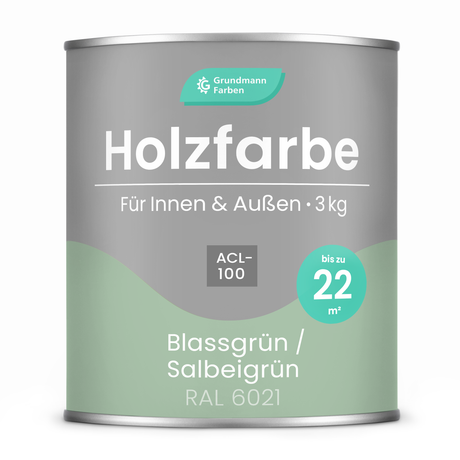 GRUNDMANN Holzfarbe & Wetterschutzfarbe: 4-in-1 Holzanstrich inkl. Grundierung
