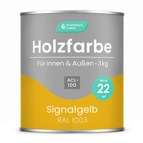 GRUNDMANN Holzfarbe & Wetterschutzfarbe: 4-in-1 Holzanstrich inkl. Grundierung