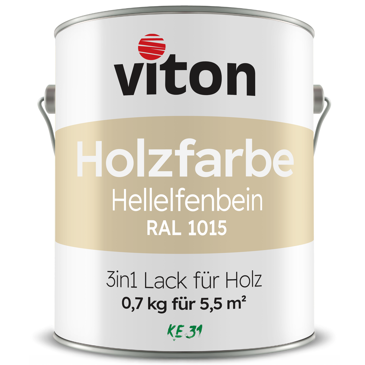 VITON Holzfarbe & Wetterschutzfarbe für Außen KE31 - 3in1 Grundierung & Deckfarbe