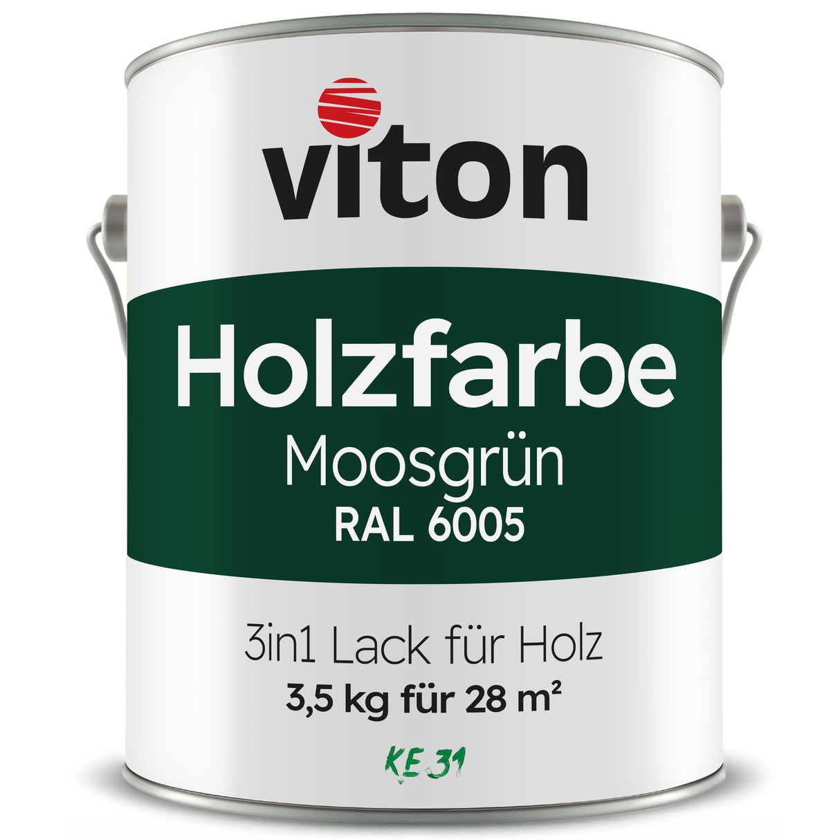 VITON Holzfarbe & Wetterschutzfarbe für Außen KE31 - 3in1 Grundierung & Deckfarbe