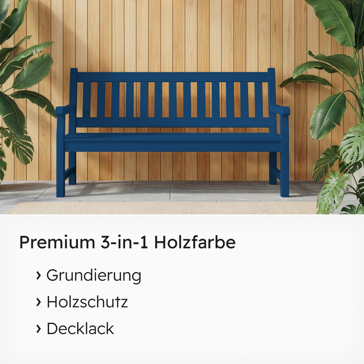 VITON Holzfarbe & Wetterschutzfarbe für Außen KE31 - 3in1 Grundierung & Deckfarbe