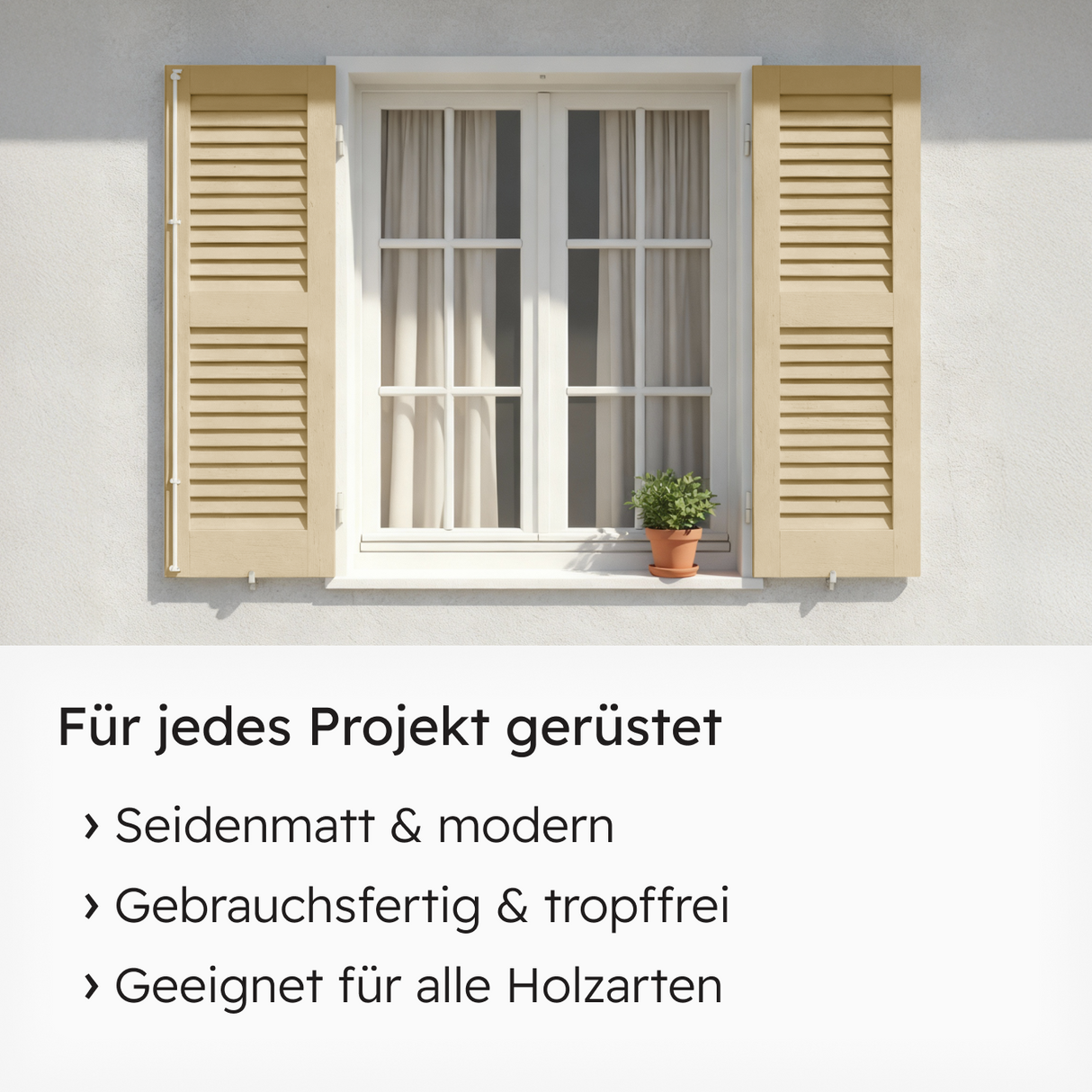 VITON Holzfarbe & Wetterschutzfarbe für Außen KE31 - 3in1 Grundierung & Deckfarbe