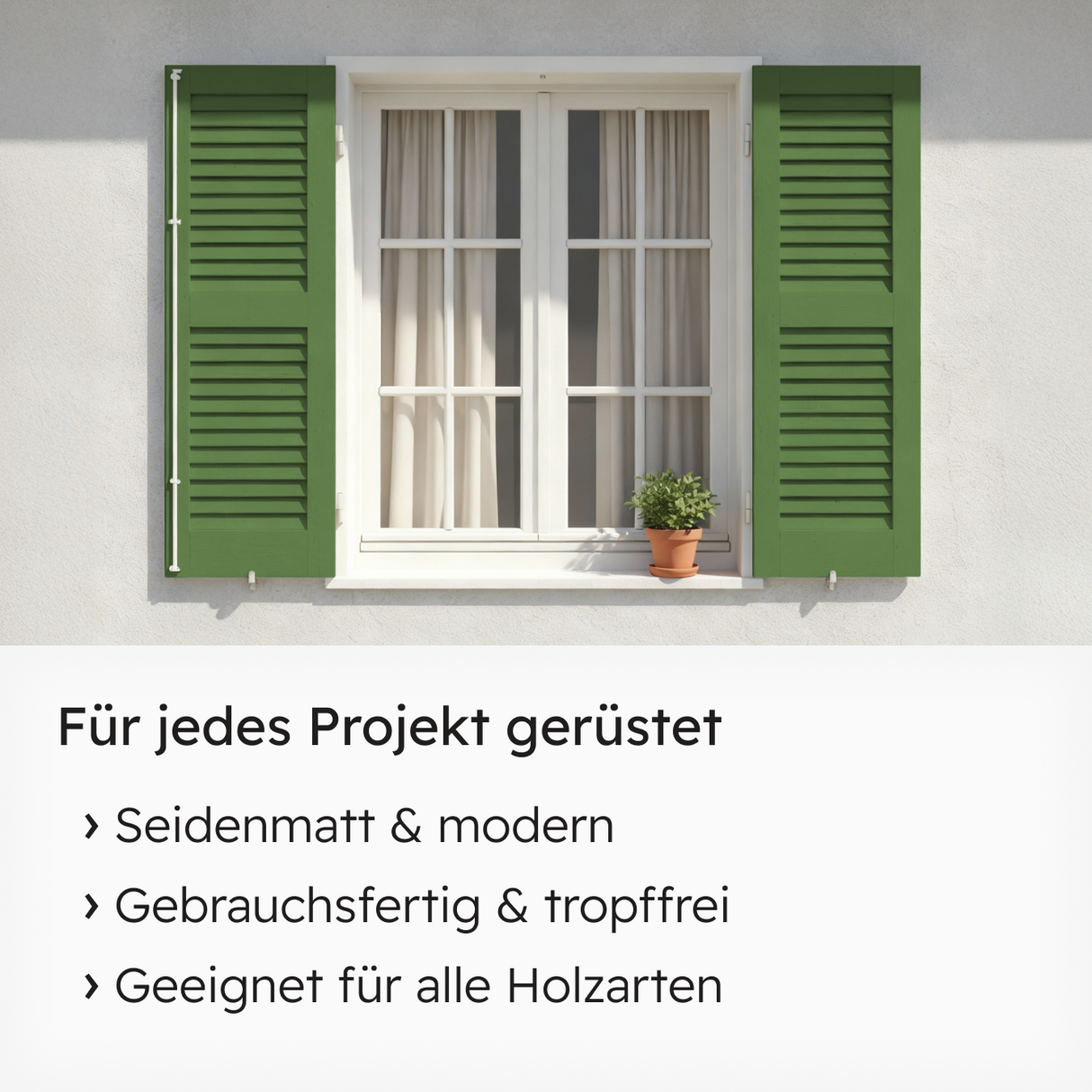 VITON Holzfarbe & Wetterschutzfarbe für Außen KE31 - 3in1 Grundierung & Deckfarbe