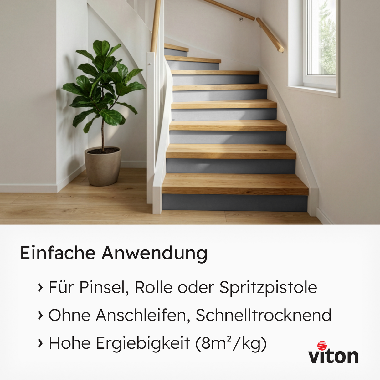 VITON Holzfarbe & Wetterschutzfarbe für Außen KE31 - 3in1 Grundierung & Deckfarbe