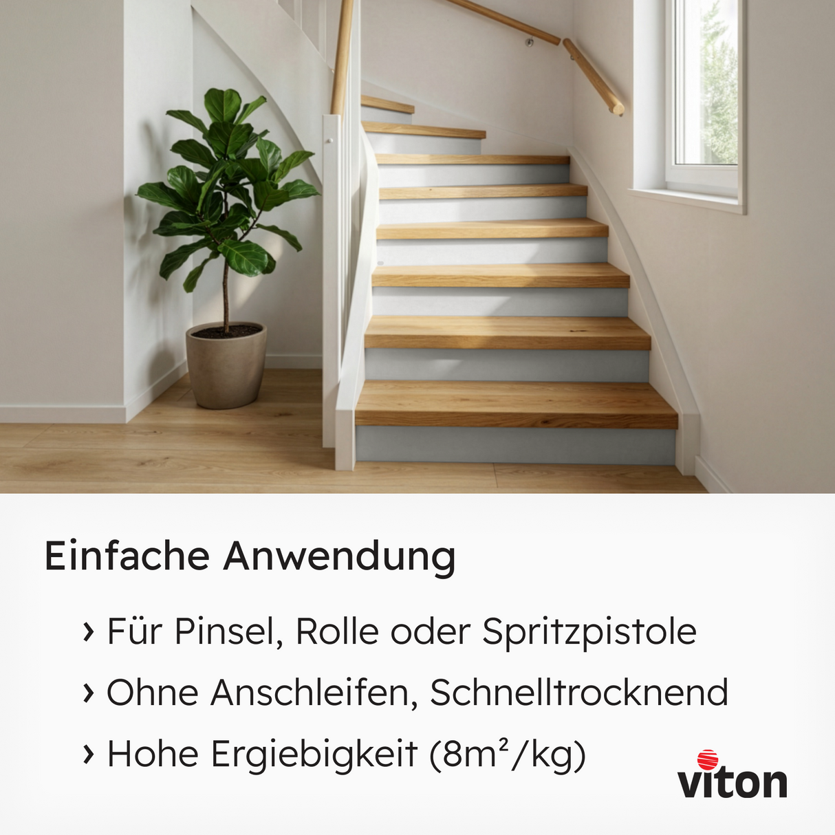 VITON Holzfarbe & Wetterschutzfarbe für Außen KE31 - 3in1 Grundierung & Deckfarbe