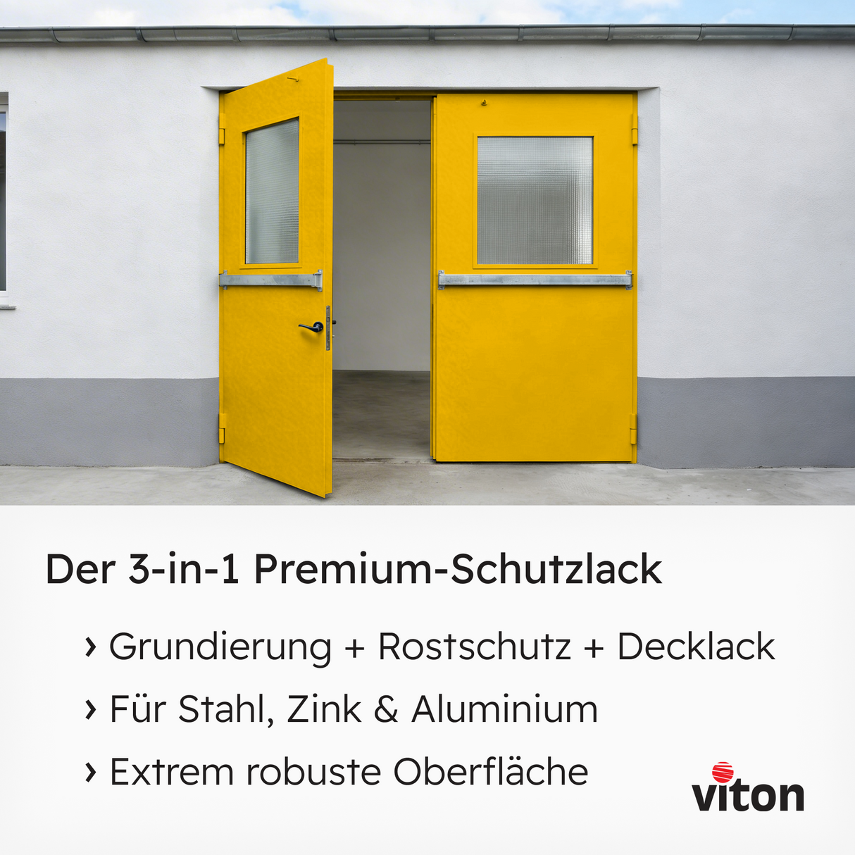 VITON Metallfarbe KE31: 3-in-1 inkl. Rostschutz & Grundierung