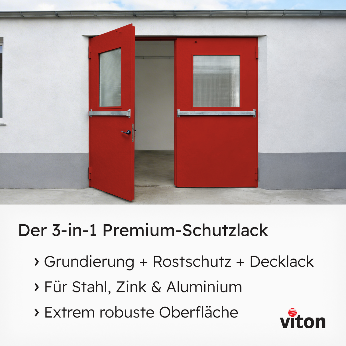 VITON Metallfarbe KE31: 3-in-1 inkl. Rostschutz & Grundierung
