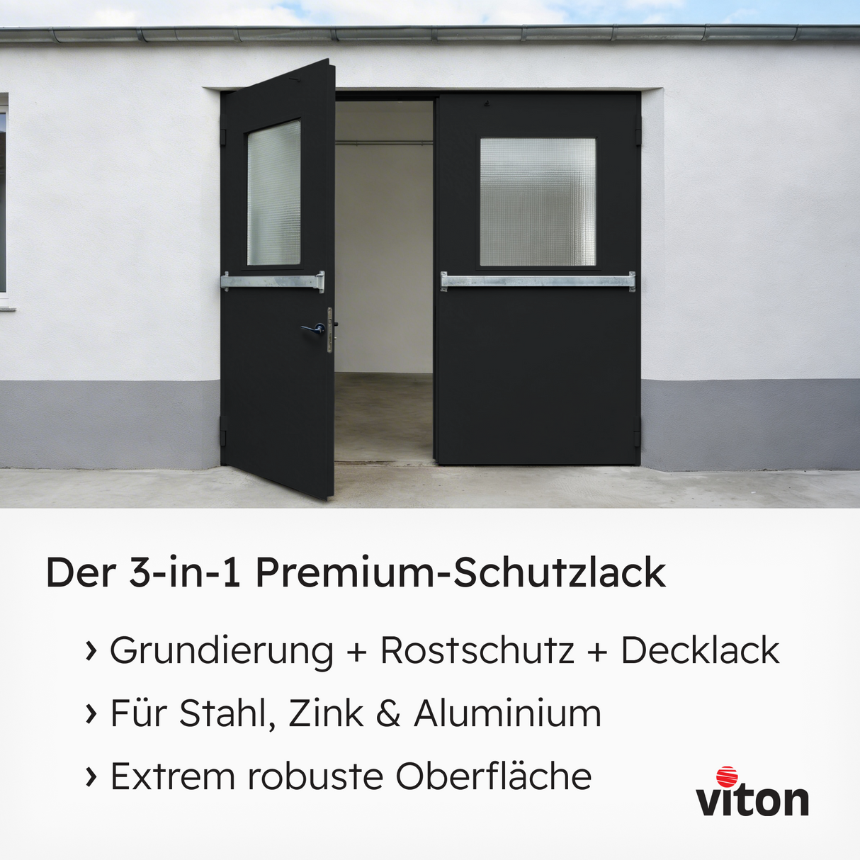 VITON Metallfarbe KE31: 3-in-1 inkl. Rostschutz & Grundierung