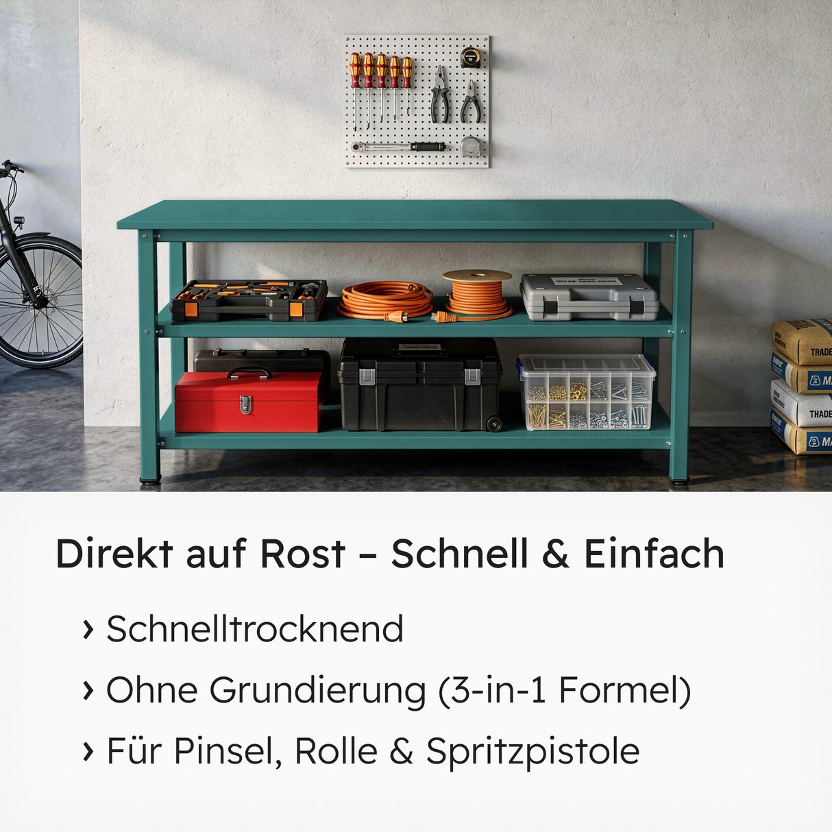 VITON Metallfarbe KE31: 3-in-1 inkl. Rostschutz & Grundierung