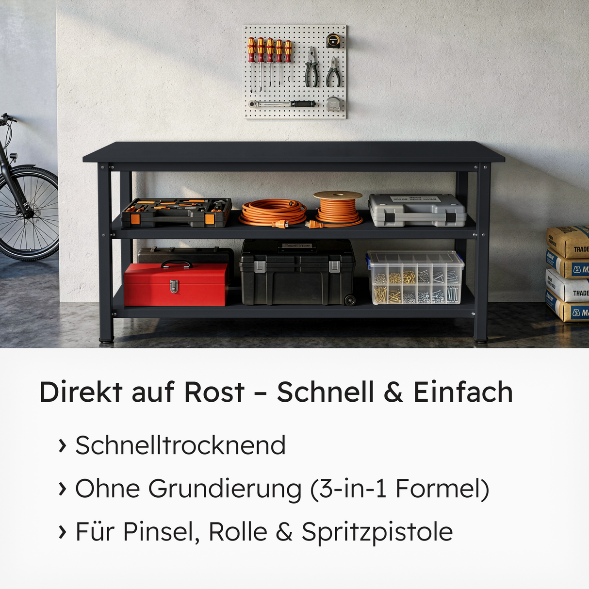 VITON Metallfarbe KE31: 3-in-1 inkl. Rostschutz & Grundierung