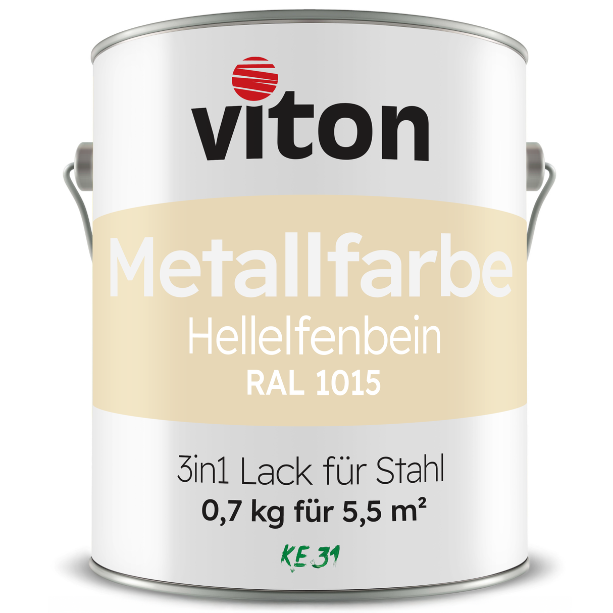 VITON Metallfarbe KE31: 3-in-1 inkl. Rostschutz & Grundierung