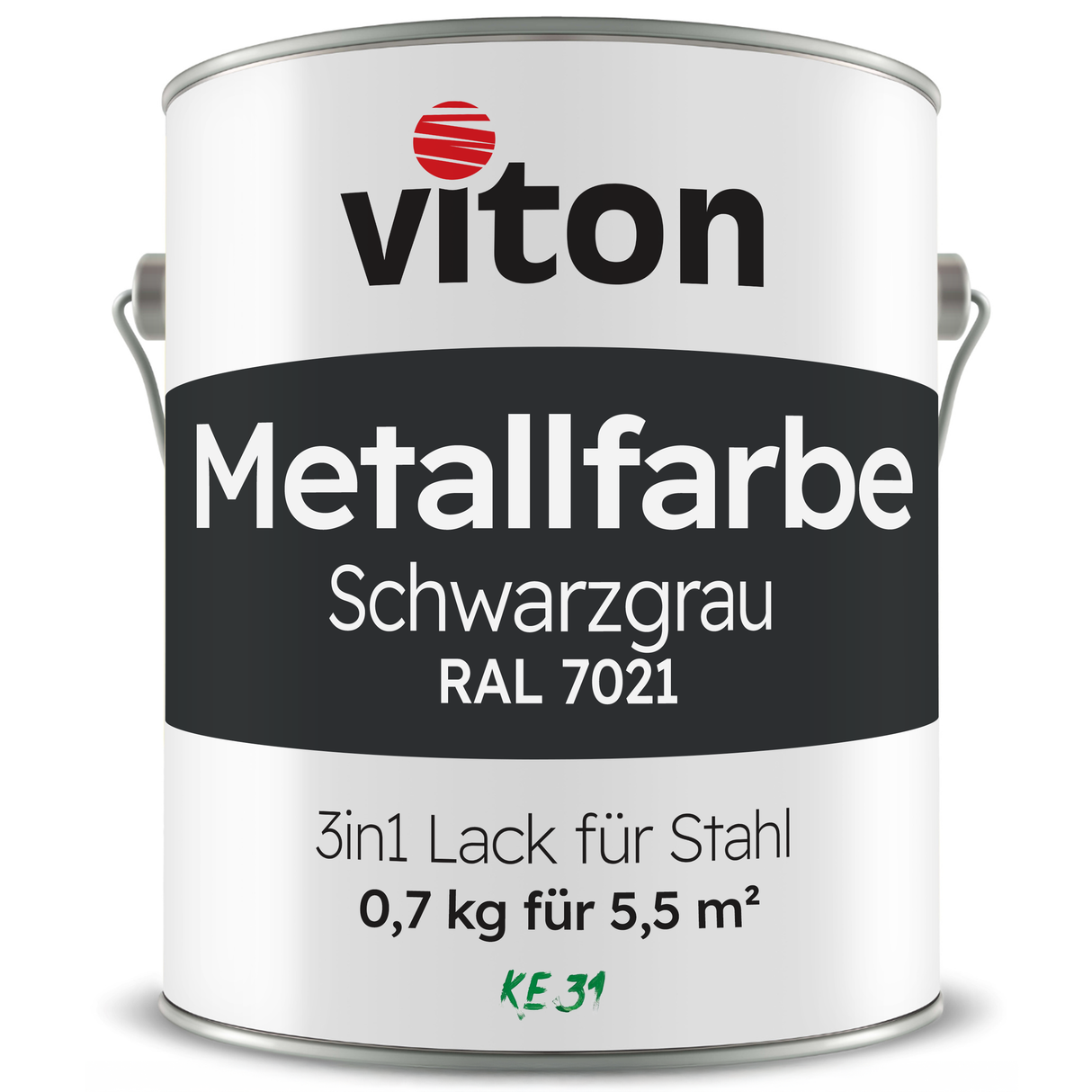 VITON Metallfarbe KE31: 3-in-1 inkl. Rostschutz & Grundierung