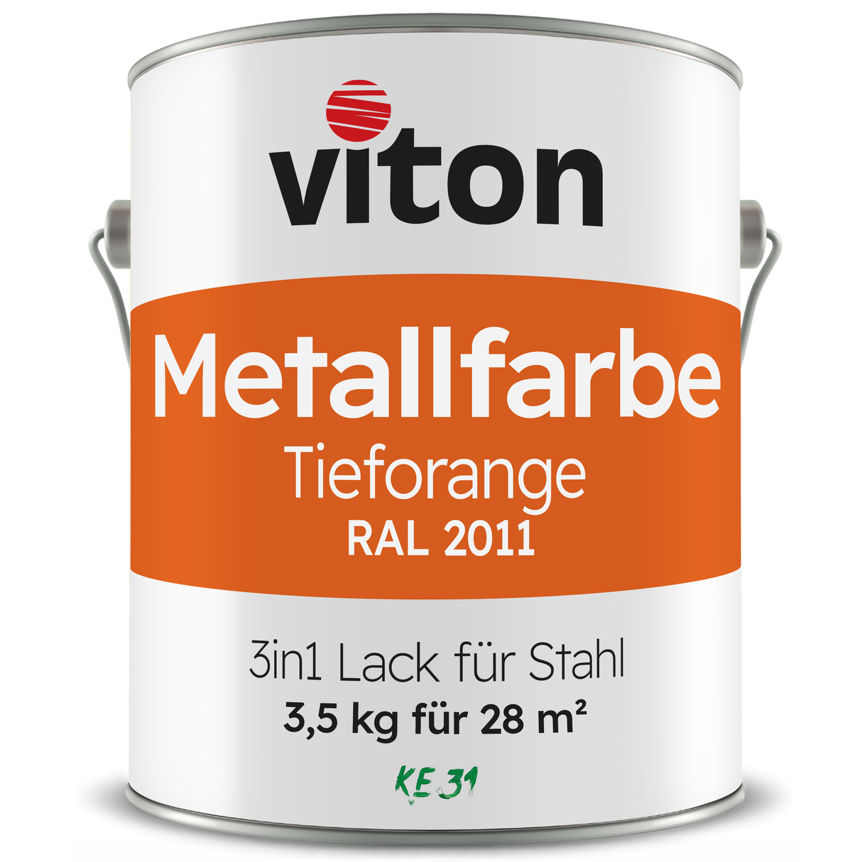 VITON Metallfarbe KE31: 3-in-1 inkl. Rostschutz & Grundierung