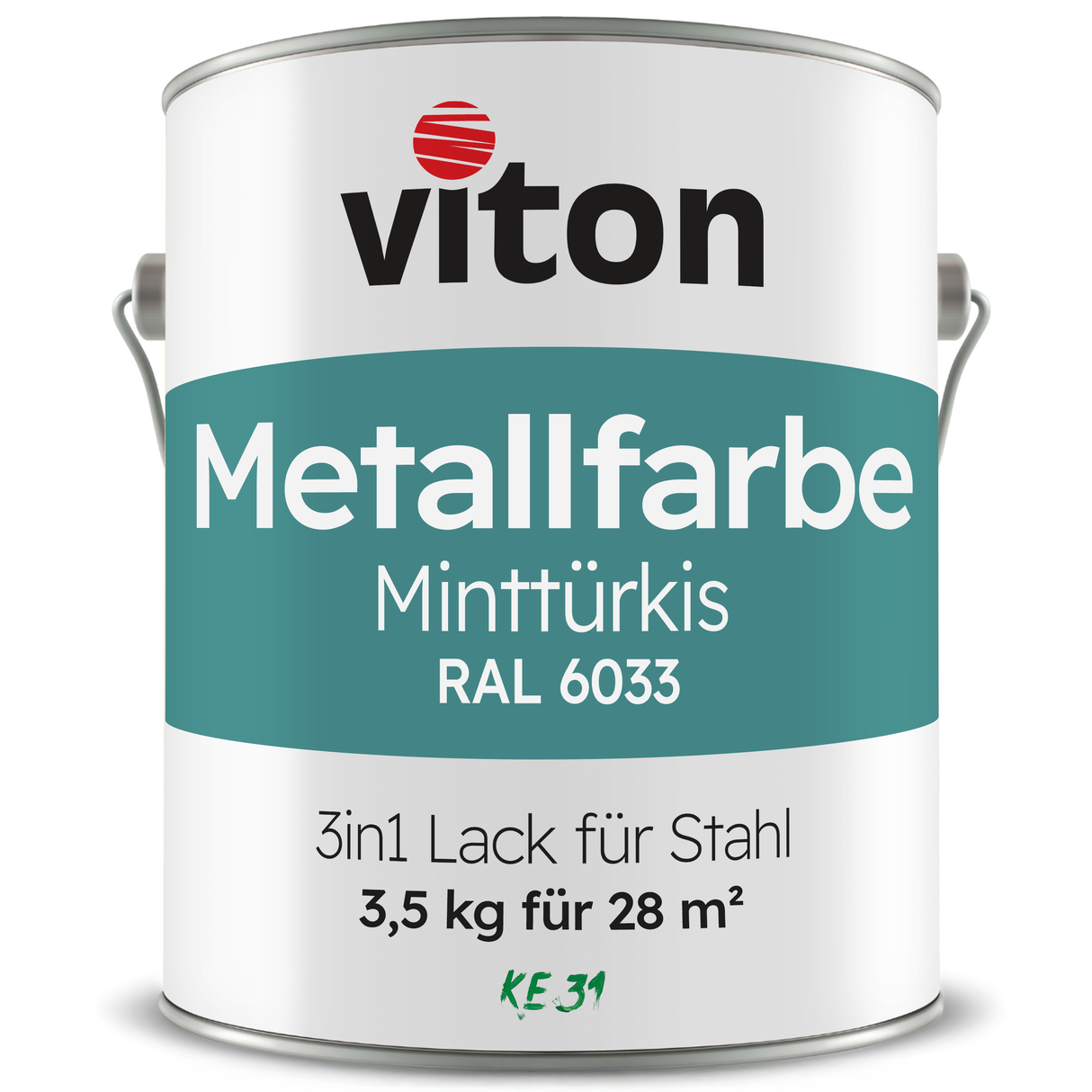 VITON Metallfarbe KE31: 3-in-1 inkl. Rostschutz & Grundierung