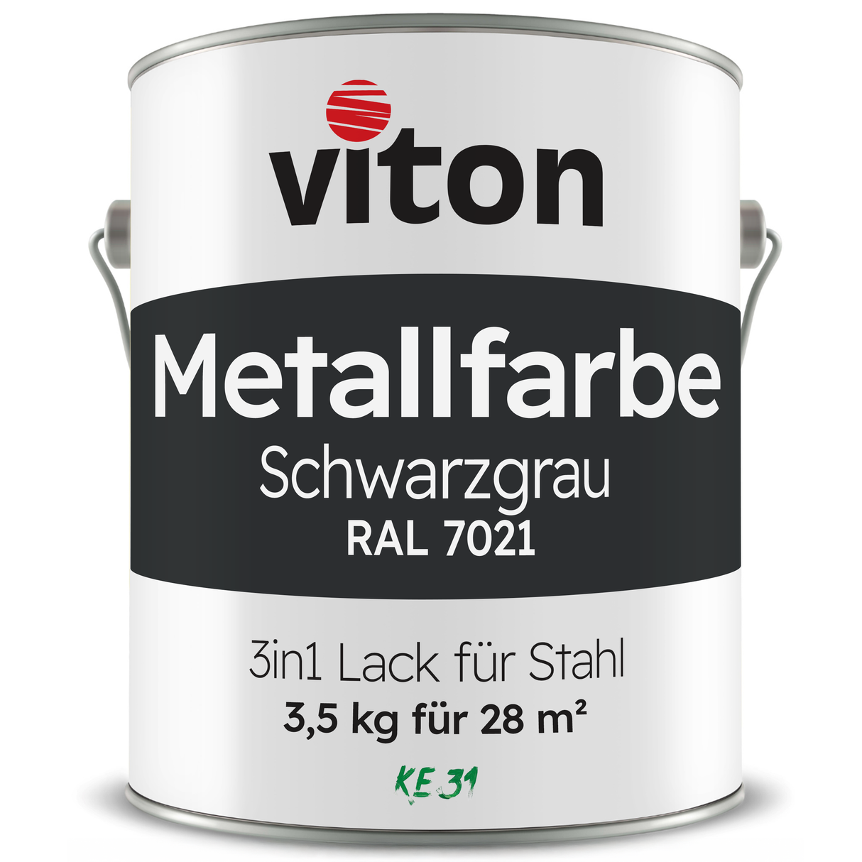 VITON Metallfarbe KE31: 3-in-1 inkl. Rostschutz & Grundierung