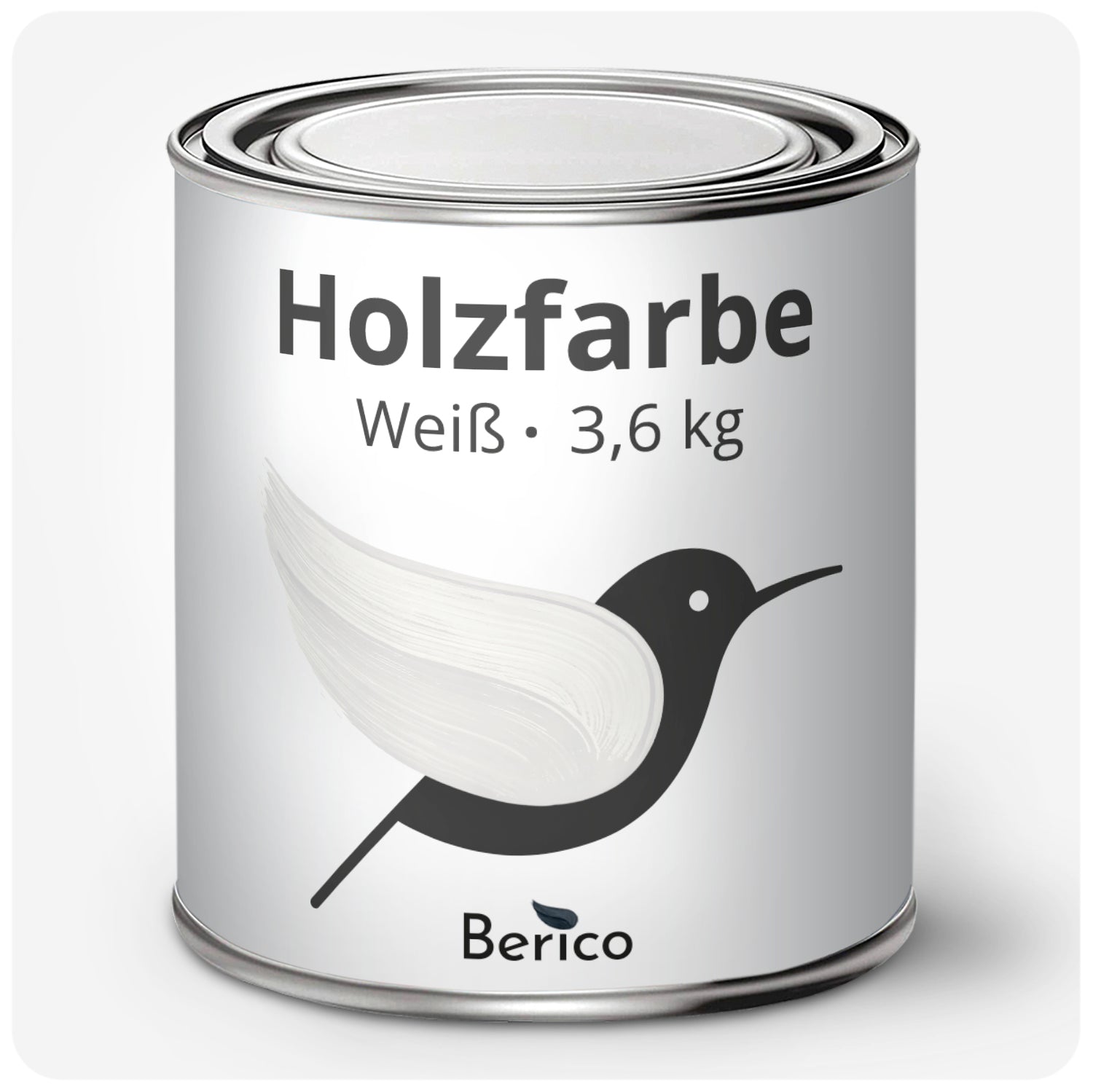 Berico Holzfarbe: 3 - in - 1 Holzlack für Innen und Außen - Feuerrot 0.7 Kg - Berico Farben