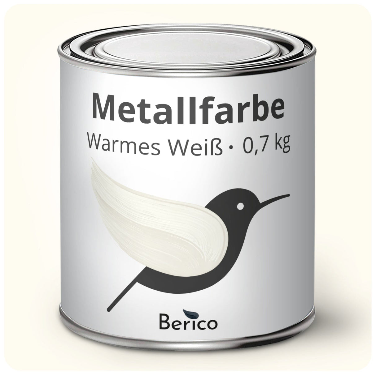 BERICO Metallfarbe: geruchsarmer und stark haftender 3 - in - 1 Lack - Blau 0.7 Kg - Berico Farben