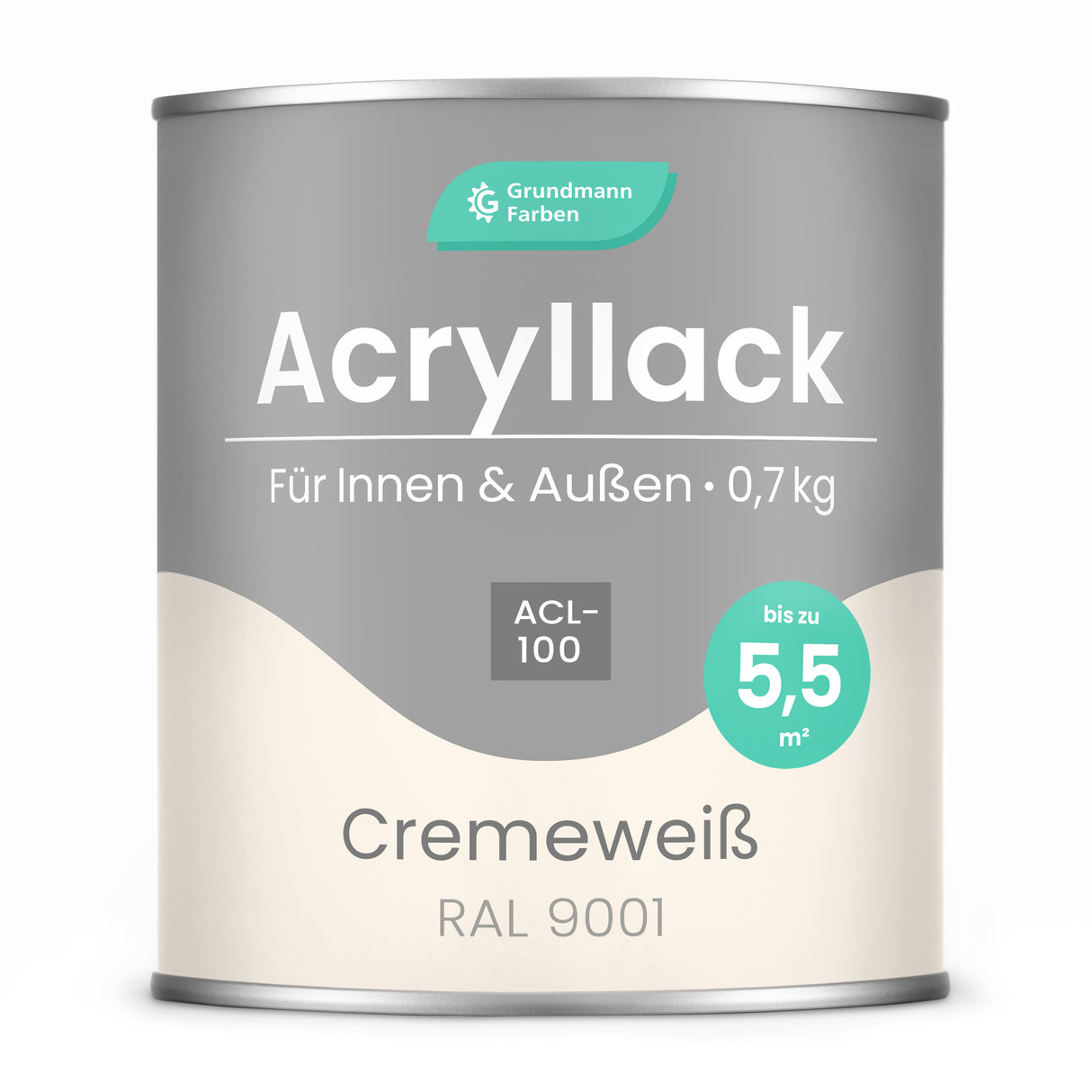 GRUNDMANN Acryllack: Premium 4-in-1 Lack, Buntlack und Möbelfarbe