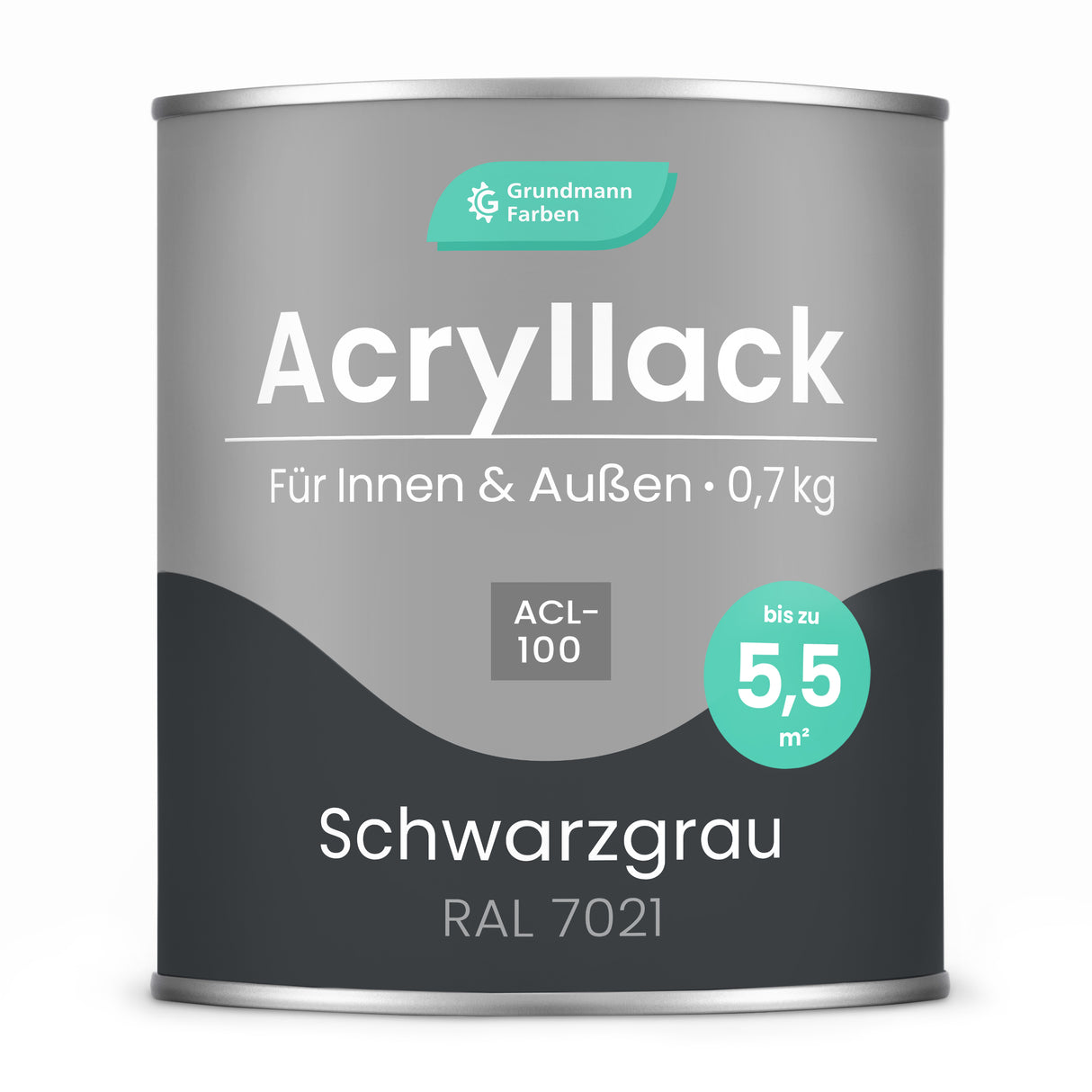 GRUNDMANN Acryllack: Premium 4-in-1 Lack, Buntlack und Möbelfarbe