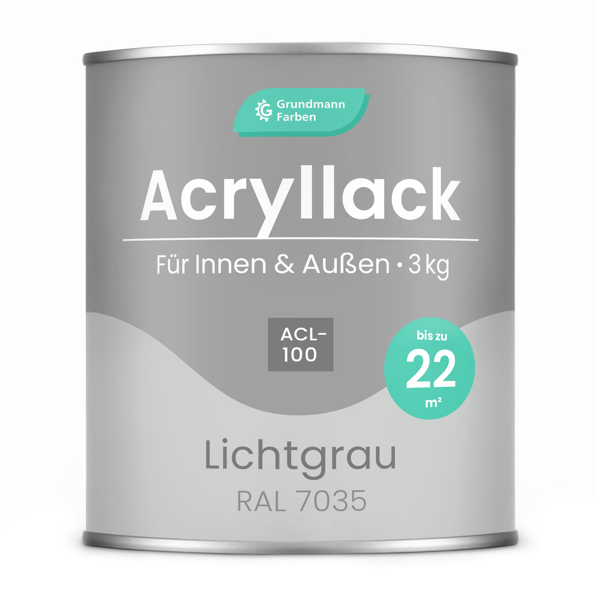 GRUNDMANN Acryllack: Premium 4-in-1 Lack, Buntlack und Möbelfarbe
