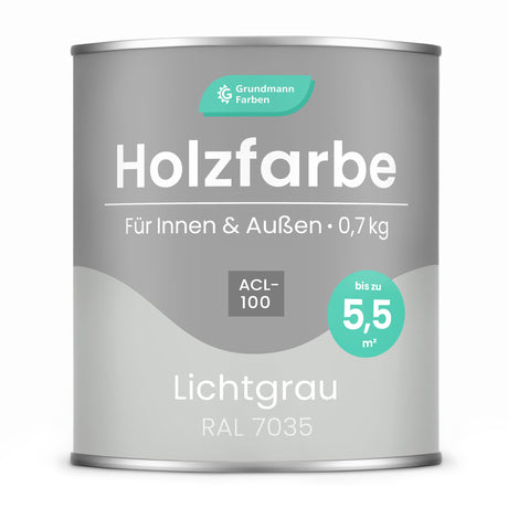GRUNDMANN Holzfarbe & Wetterschutzfarbe: 4-in-1 Holzanstrich inkl. Grundierung