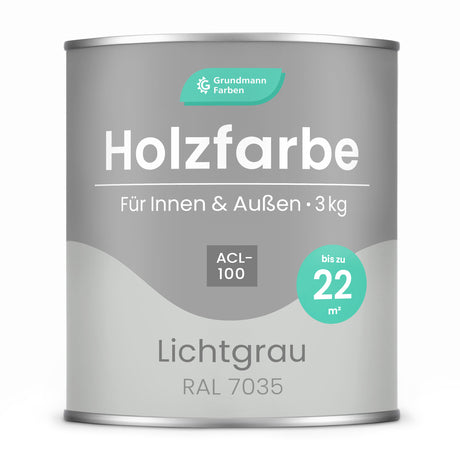 GRUNDMANN Holzfarbe & Wetterschutzfarbe: 4-in-1 Holzanstrich inkl. Grundierung