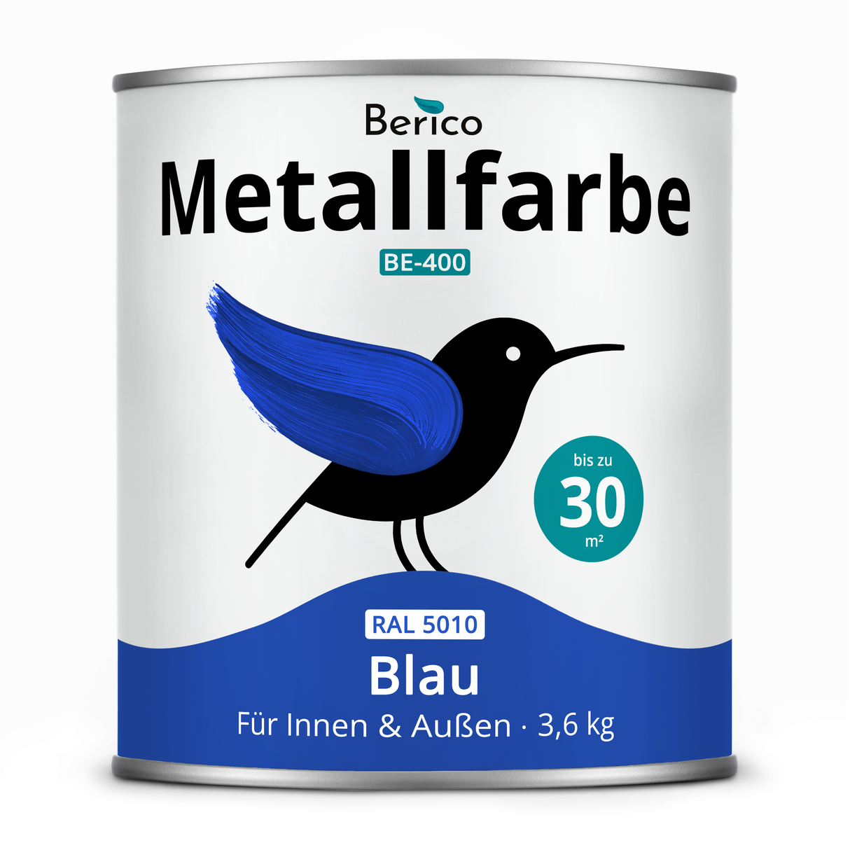 BERICO Metallfarbe: geruchsarmer und stark haftender 4-in-1 Lack