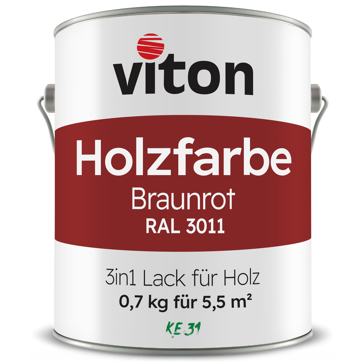 VITON Holzfarbe & Wetterschutzfarbe für Außen KE31 - 3in1 Grundierung & Deckfarbe