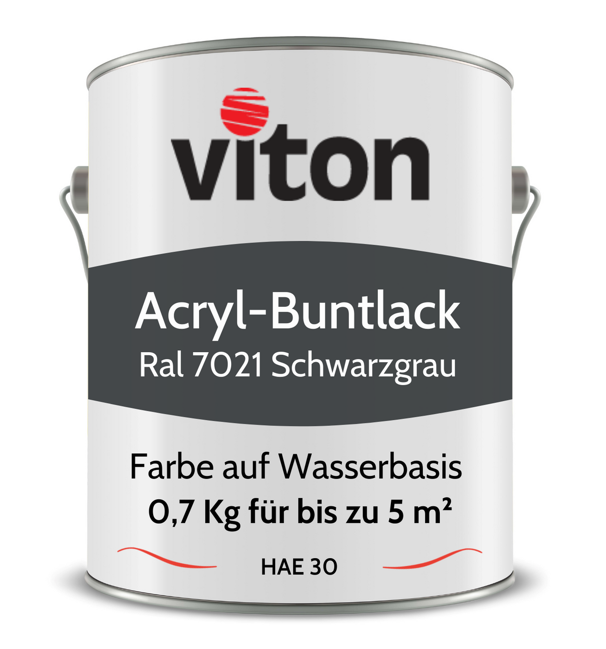 VITON Buntlack & Möbelfarbe HAE 30 - Vielseitig und Umweltschonend - 3 Kg RAL 9016 – Verkehrsweiss - Berico Farben