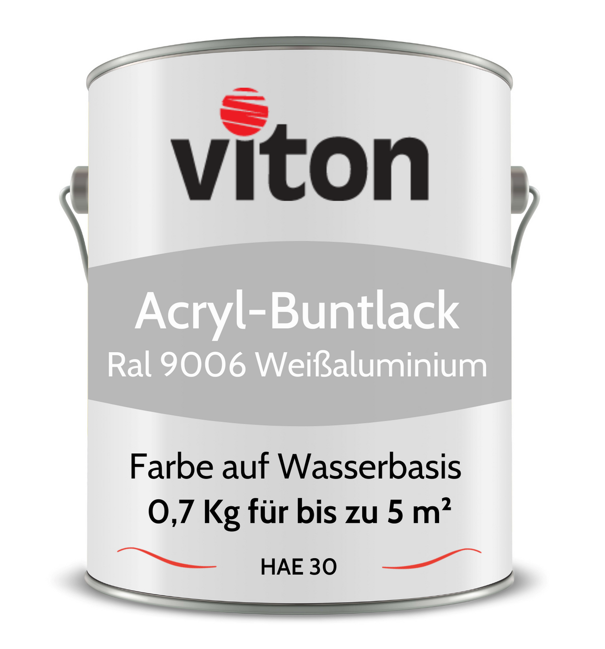 VITON Buntlack & Möbelfarbe HAE 30 - Vielseitig und Umweltschonend - 3 Kg RAL 9016 – Verkehrsweiss - Berico Farben
