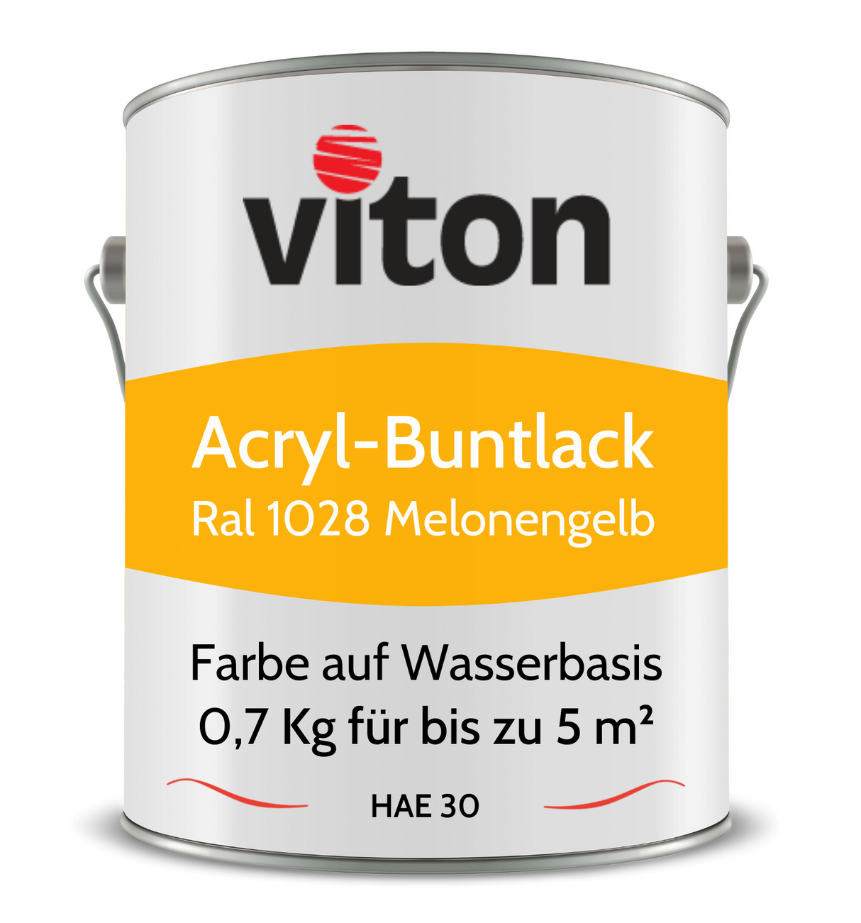 VITON Buntlack & Möbelfarbe HAE 30 - Vielseitig und Umweltschonend - 3 Kg RAL 9016 – Verkehrsweiss - Berico Farben