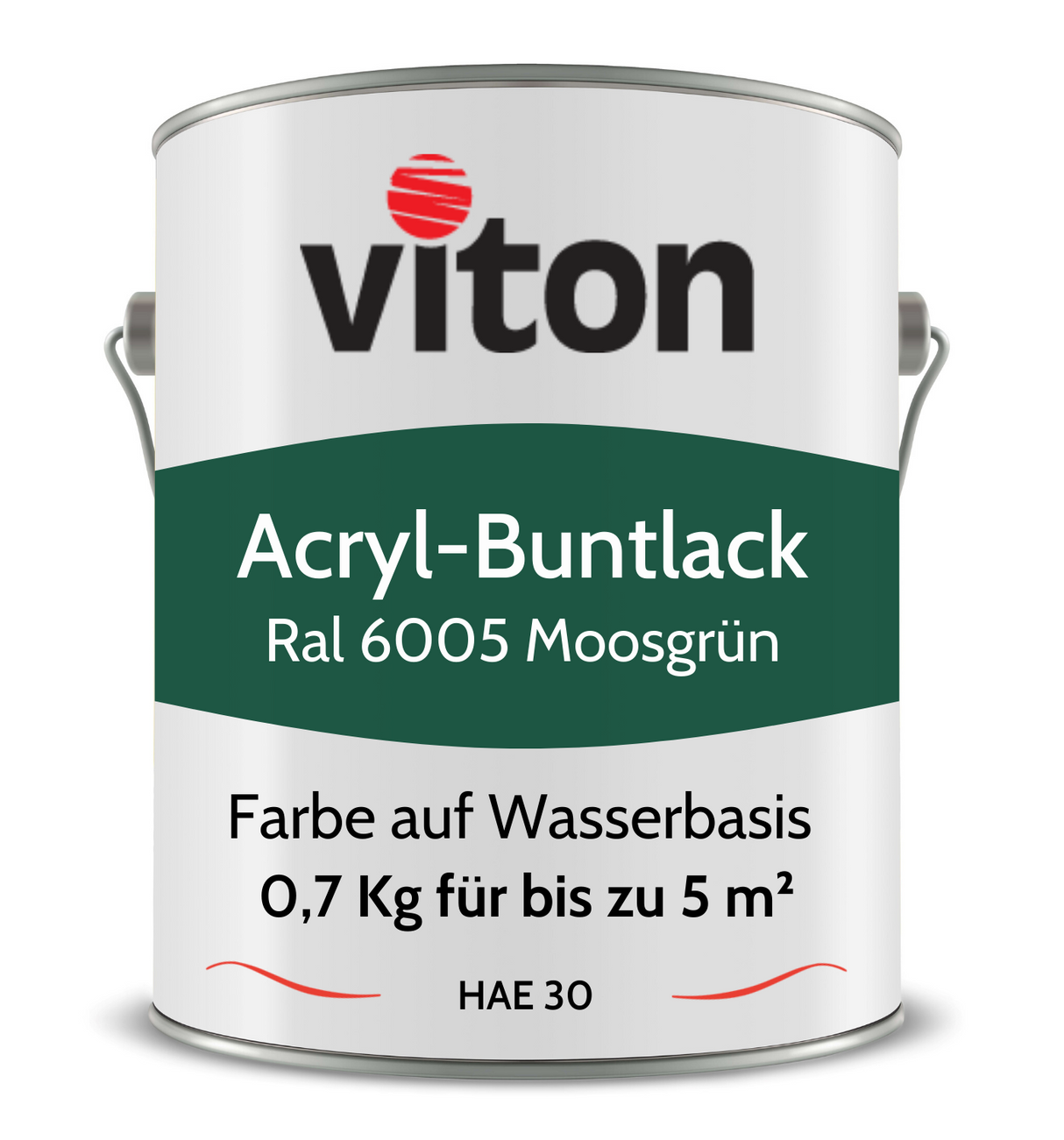 VITON Buntlack & Möbelfarbe HAE 30 - Vielseitig und Umweltschonend - 3 Kg RAL 9016 – Verkehrsweiss - Berico Farben