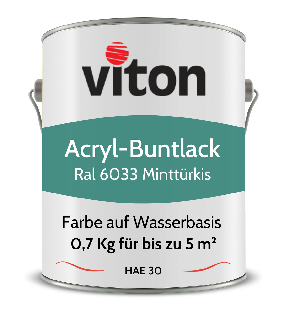 VITON Buntlack & Möbelfarbe HAE 30 - Vielseitig und Umweltschonend - 3 Kg RAL 9016 – Verkehrsweiss - Berico Farben