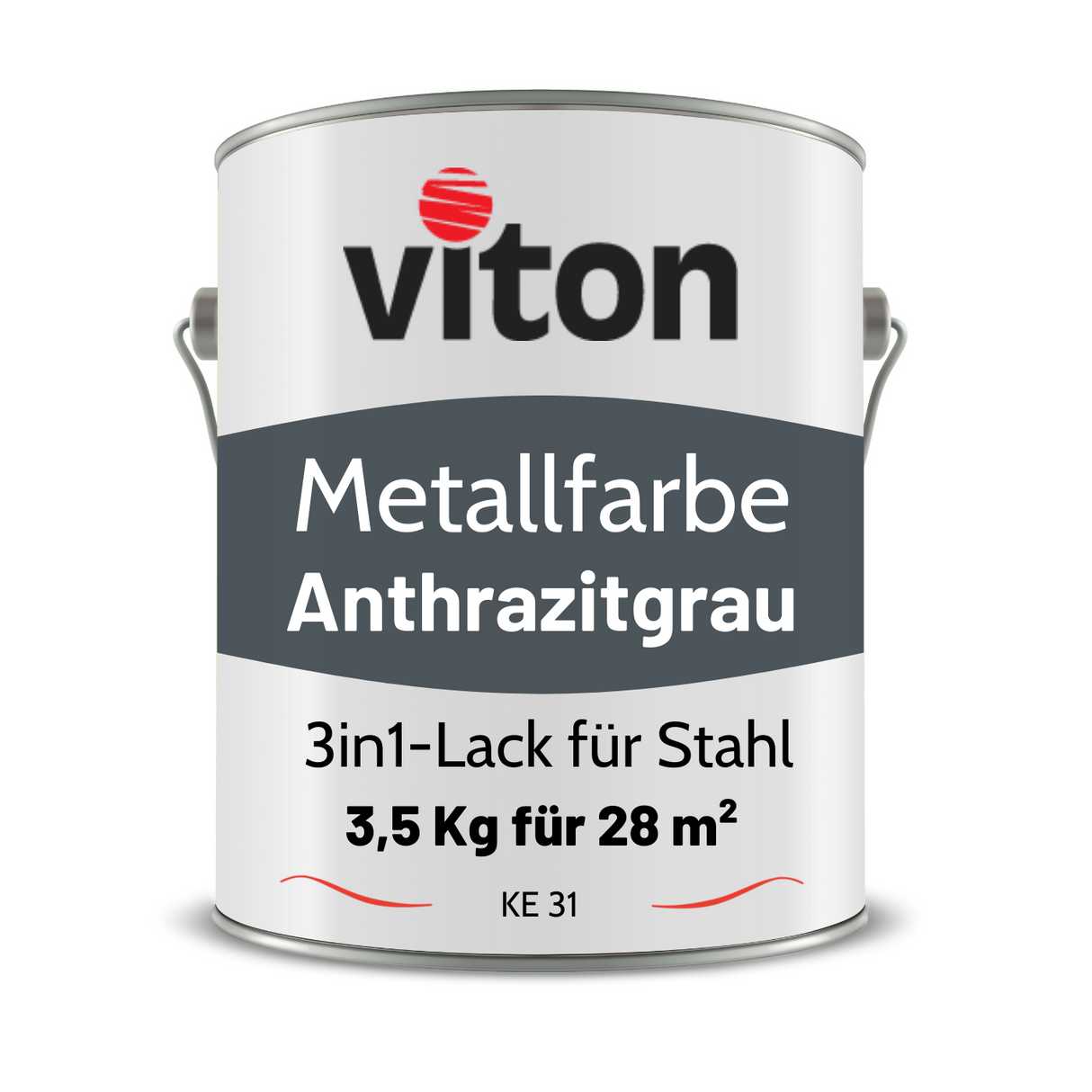 VITON Metallfarbe KE31: 3-in-1 inkl. Rostschutz & Grundierung