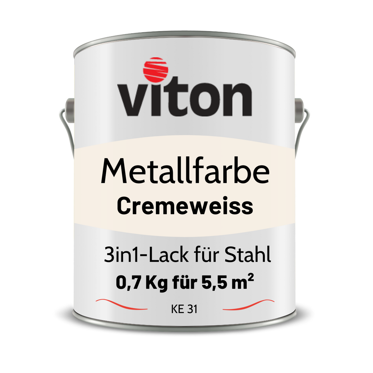 VITON Metallfarbe KE31: 3-in-1 inkl. Rostschutz & Grundierung