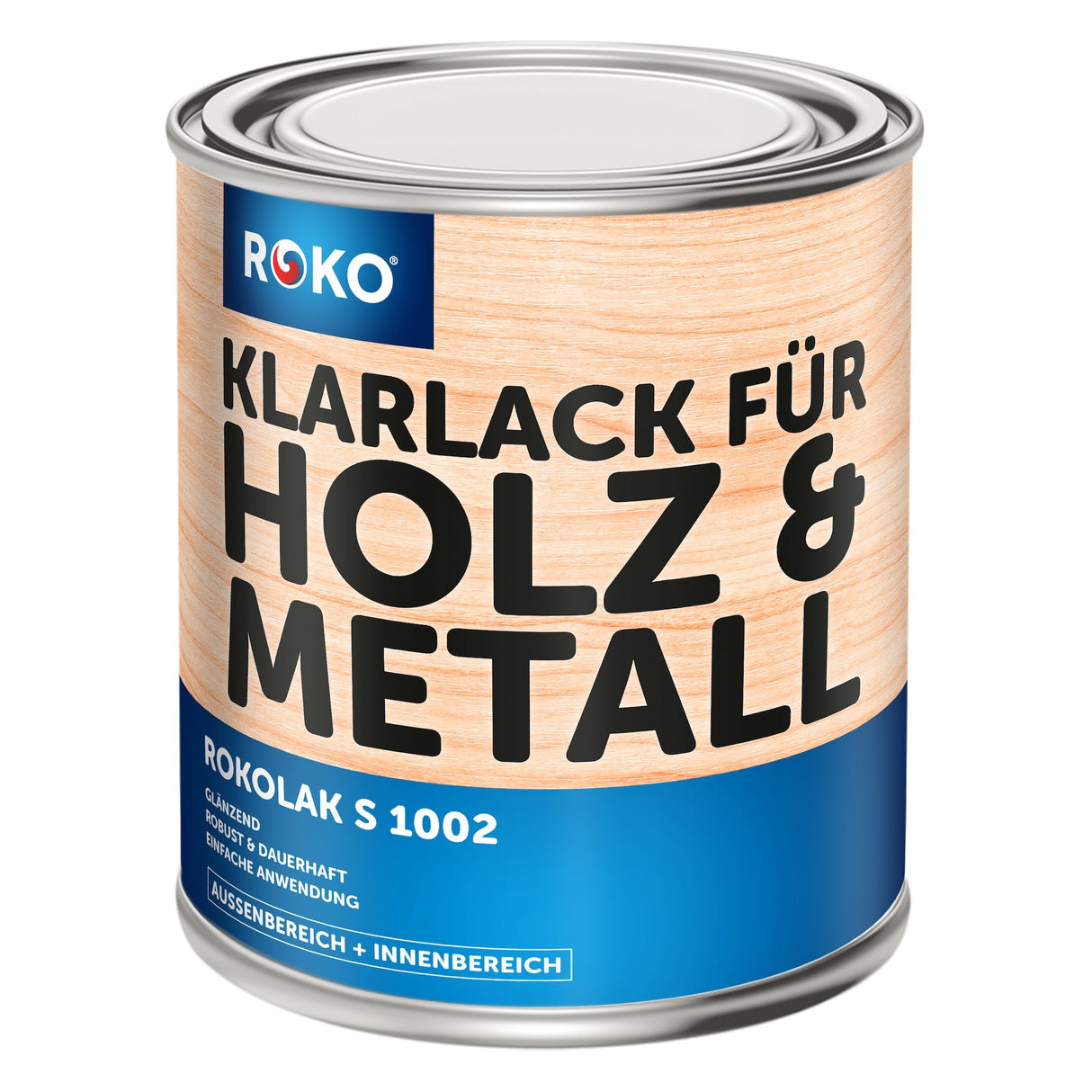 ROKO Klarlack - der transparent versiegelnde Schutzanstrich - 0.7 Liter - Berico Farben