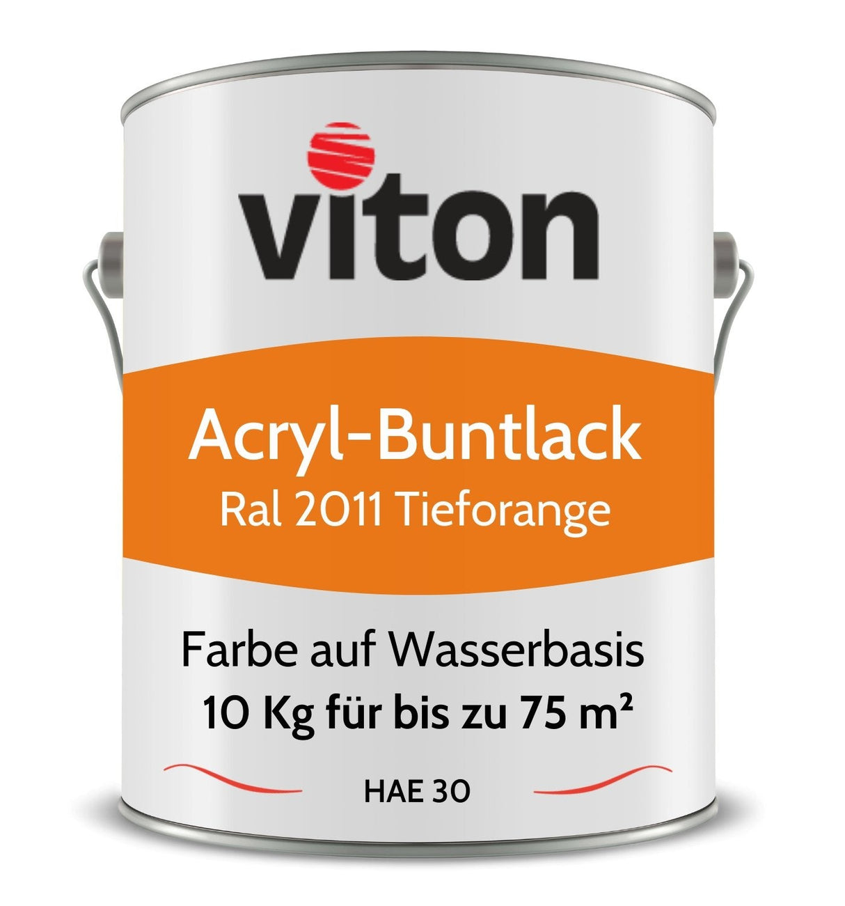 VITON Buntlack & Möbelfarbe HAE 30 - Vielseitig und Umweltschonend - 3 Kg RAL 9016 – Verkehrsweiss - Berico Farben