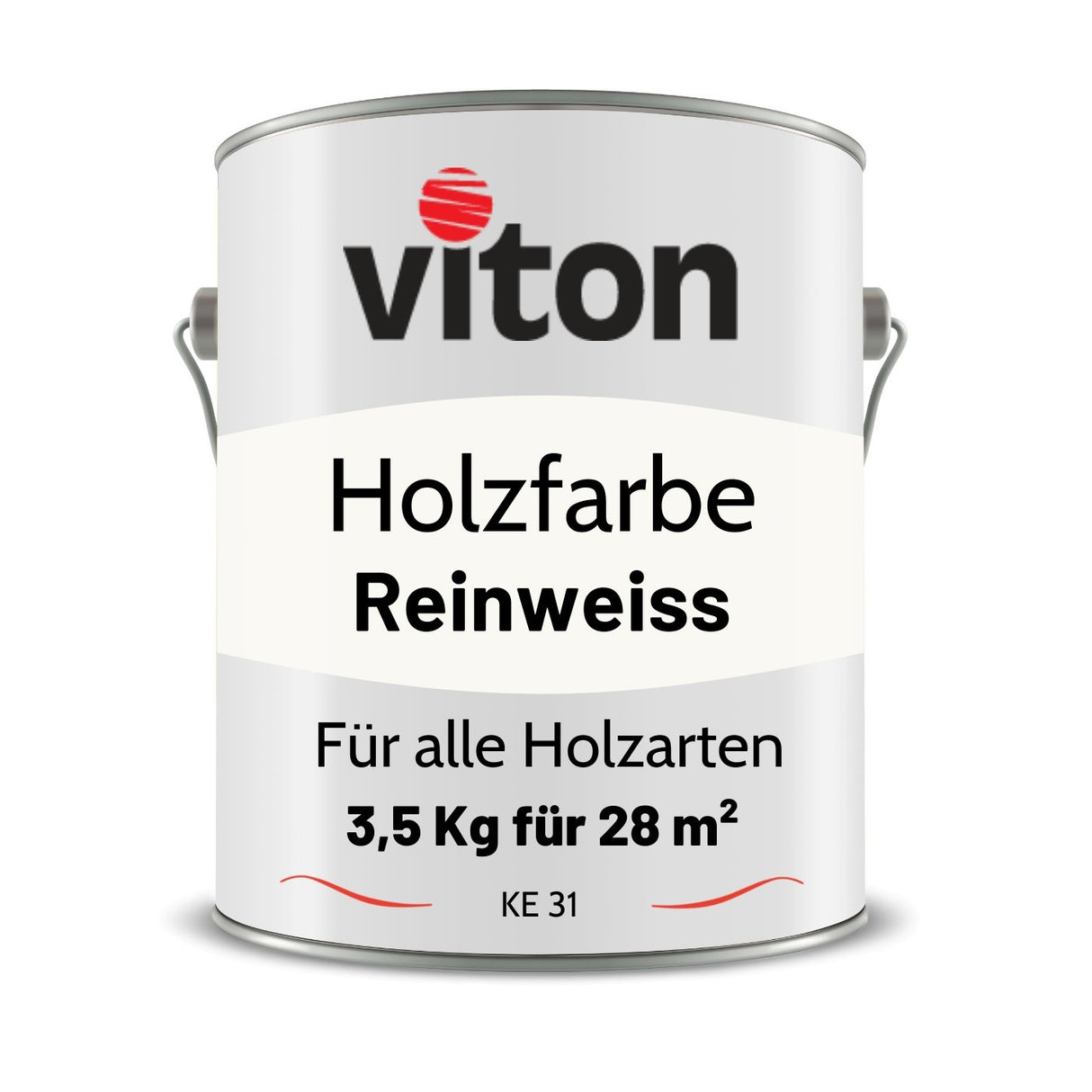 VITON Holzfarbe & Wetterschutzfarbe für Außen - 3in1 Grundierung & Deckfarbe - RAL 1015 - Hellelfenbein 3.5 Kg - Berico Farben