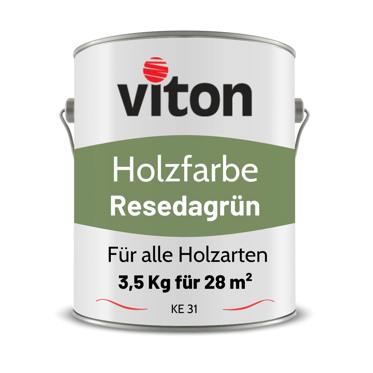 VITON Holzfarbe & Wetterschutzfarbe für Außen - 3in1 Grundierung & Deckfarbe - RAL 1015 - Hellelfenbein 3.5 Kg - Berico Farben