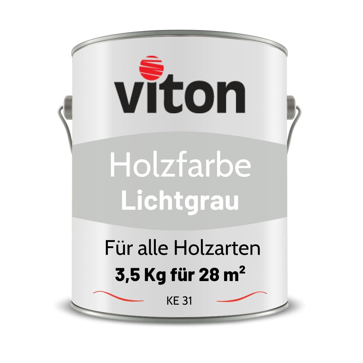 VITON Holzfarbe & Wetterschutzfarbe für Außen - 3in1 Grundierung & Deckfarbe - RAL 1015 - Hellelfenbein 3.5 Kg - Berico Farben