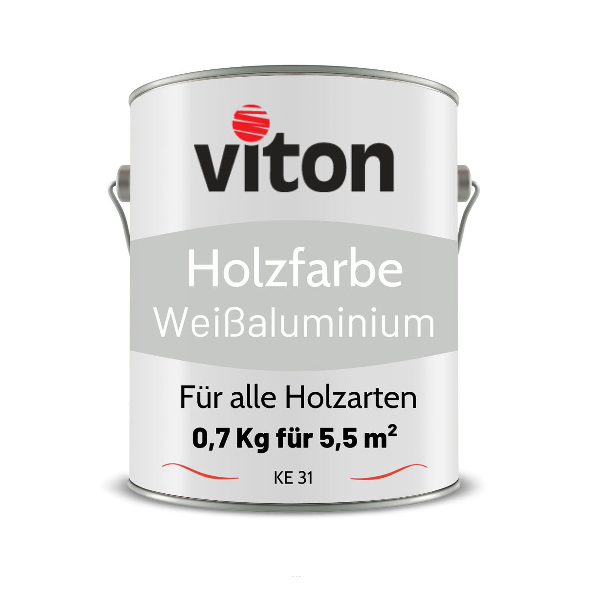 VITON Holzfarbe & Wetterschutzfarbe für Außen - 3in1 Grundierung & Deckfarbe - RAL 9006 - Silbergrau 3.5 Kg - Berico Farben