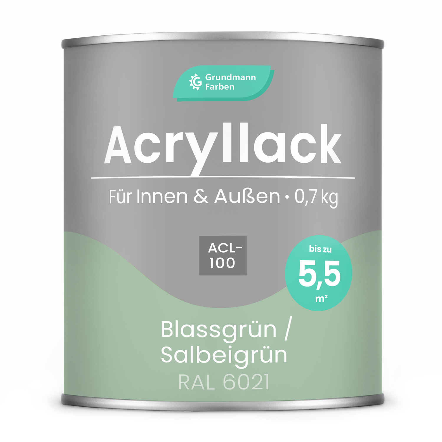 GRUNDMANN Acryllack: Premium 4-in-1 Lack, Buntlack und Möbelfarbe