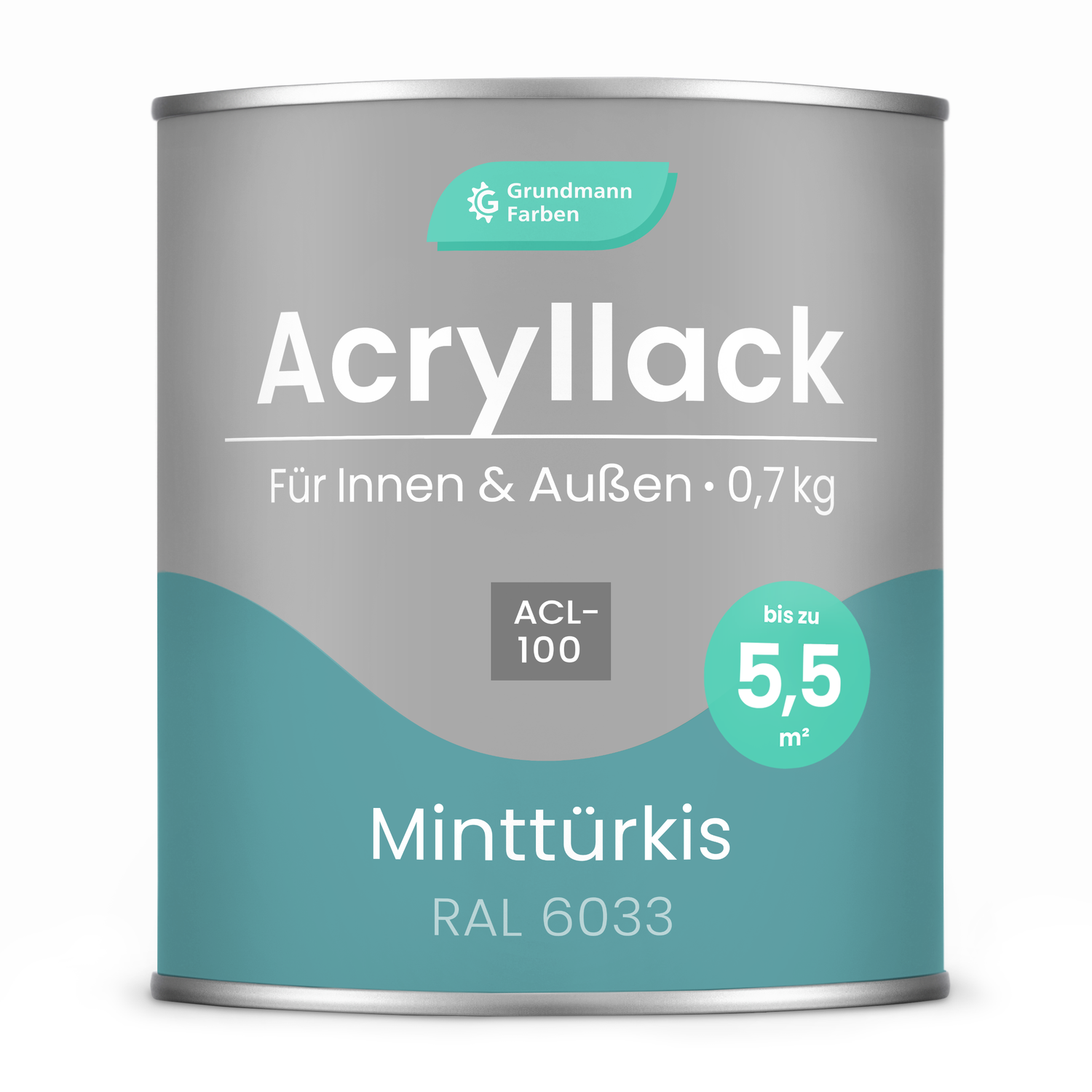 GRUNDMANN Acryllack: Premium 4-in-1 Lack, Buntlack und Möbelfarbe
