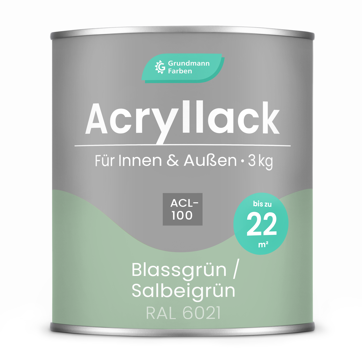 GRUNDMANN Acryllack: Premium 4-in-1 Lack, Buntlack und Möbelfarbe