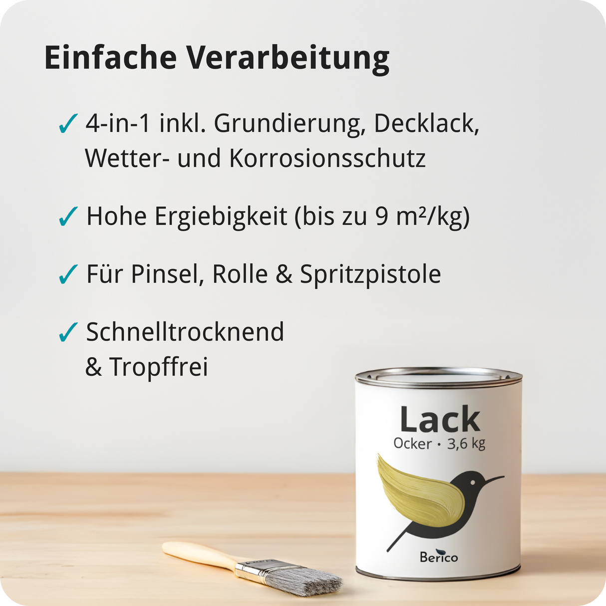 BERICO Acryllack: Der wasserbasierte Acryllack für dein Projekt